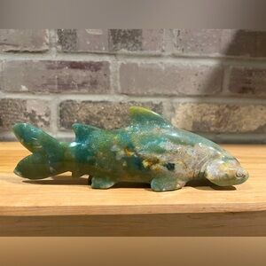 Ocean Jasper Shark Carving